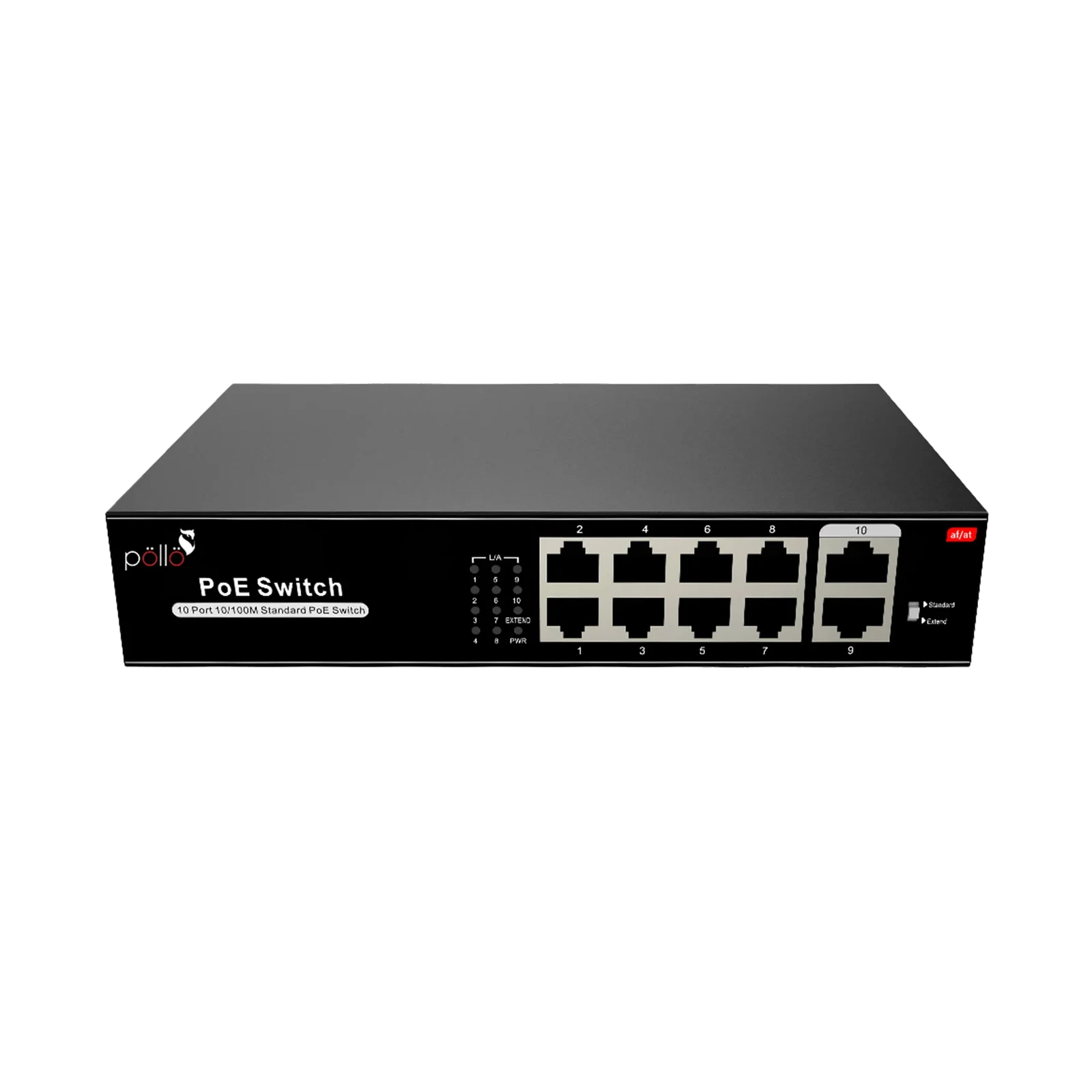 10-Port Megabit PoE Network Switch — view 1